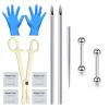 Beautidots 14G 16G Body Piercing Kit for Ear/Nose/Lip/Eyebrow/Septum/Industrial/Belly Button/Nipple Piercing Needles with Piercing Taper Insertion Tools and Jewelry Self Piercing Kits at Home view 1