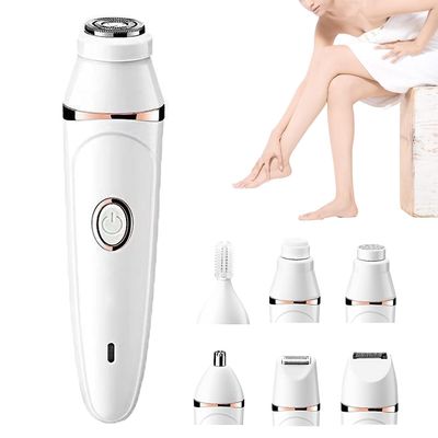 Pluxy Face Epilator - 7 in 1 Women's Facial Hair Remover, Instant & Painless Beauty Tools Kit for All Skin Types