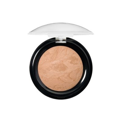 LAURA GELLER NEW YORK Award-Winning Baked Balance-n-Brighten To Go Travel Size Color Correcting Powder Foundation - Golden Medium - Buildable Light to Medium Coverage - Demi-Matte Natural
