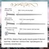 Beautidots 6Pcs Titanium Piercing Taper Insertion Pin for Nose Ear Lip 14G 16G 18G Push in Body Piercing Stretching Assistant Tool for Changing Jewelry view 2