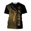 Personalized Name Barber 3D All Over Printed Shirts Gift for Men & Women, Hair Stylist Shirt Barbershop (HD112) view 3