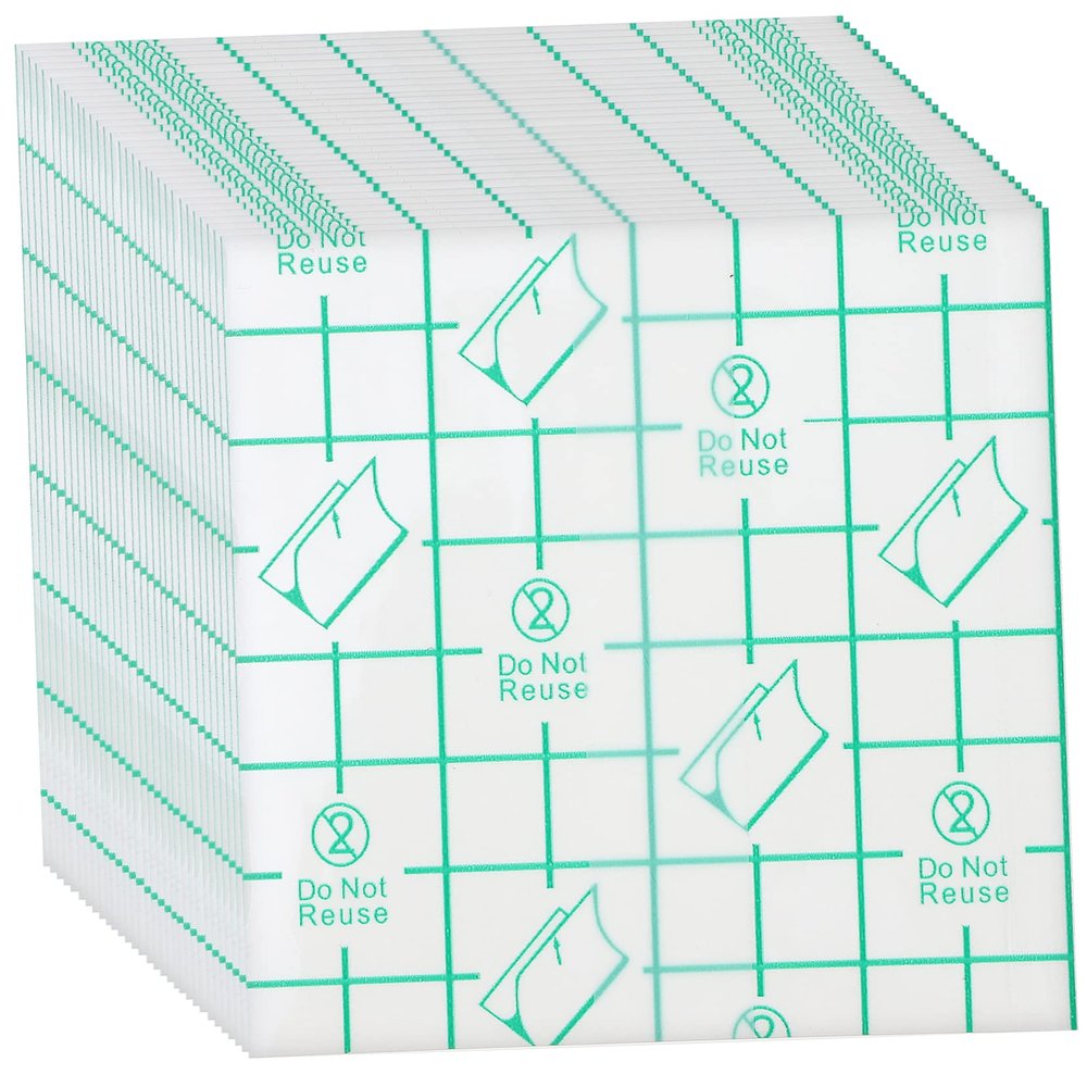 MERRYHAPY 200 Pcs Hand Makeup Mixing Palette Stickers Disposable Adhesive Blank Makeup for Artists