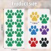 Jutom 30 Sheets 240 Pcs Dog Paw Glitter Tattoo Sticker Temporary Tattoos Dog Paw Body Tattoos for Women Girls Face Body Accessories(Bright Color) view 2