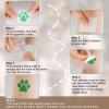Jutom 30 Sheets 240 Pcs Dog Paw Glitter Tattoo Sticker Temporary Tattoos Dog Paw Body Tattoos for Women Girls Face Body Accessories(Bright Color) view 3