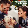 Jutom 30 Sheets 240 Pcs Dog Paw Glitter Tattoo Sticker Temporary Tattoos Dog Paw Body Tattoos for Women Girls Face Body Accessories(Bright Color) view 4