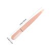 FRCOLOR 2pcs Stainless Steel Eyebrow Tweezers with Comb End Eyebrow Plucker for Women for Hair Removal Facial Hair and Brow Shaping Portable Beauty Tool in Rose Gold view 2