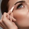 FRCOLOR 2pcs Stainless Steel Eyebrow Tweezers with Comb End Eyebrow Plucker for Women for Hair Removal Facial Hair and Brow Shaping Portable Beauty Tool in Rose Gold view 4