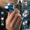 Mini Shaver Portable Electric Shaver, USB Mini Shaver Pocket Portable Shaver, Washable Electric Razor for Men, Easy One-Button Use for Home Car Travel, Gifts for Men Father (Digital Display, Silver) view 2