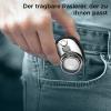 Mini Shaver Portable Electric Shaver, USB Mini Shaver Pocket Portable Shaver, Washable Electric Razor for Men, Easy One-Button Use for Home Car Travel, Gifts for Men Father (Digital Display, Silver) view 4