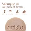 Arista Ayurveda Shampoo Bar with Curly Hair Sweet Almond Oil, Reetha Fruit Powder & Shea Butter, Moisturizing for Curly Hair, Travel size view 3