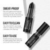 FREEORR 3Pcs Body Paint Eye Black Stick, Eyeblack Stick for Sports Baseball/Softball/Football Anti-Glare Outdoor Sports for Athletes Baseball Under Eye Black Body Paint Sweat-proof Easy to Apply view 2