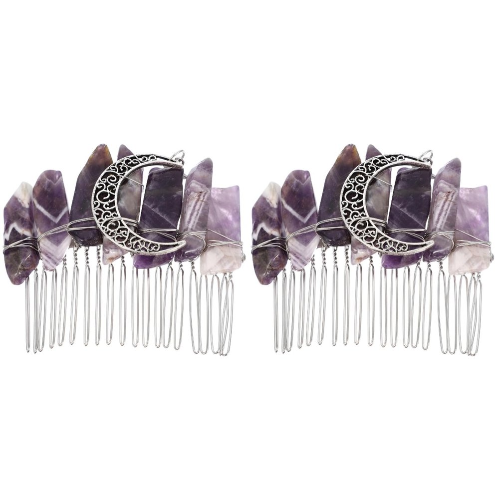 Abaodam Women Hair Comb Delicate Crystal Hair Accessories Side Comb for Weddings Parties Special Occasions Elegant Design 3 Inches