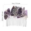 Abaodam Women Hair Comb Delicate Crystal Hair Accessories Side Comb for Weddings Parties Special Occasions Elegant Design 3 Inches view 2