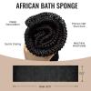 2 Pieces African Net Sponge, African Exfoliating Net Rip-Resistant Loofah Exfoliating, Body Back Scrubber for Shower, Long Nylon Exfoliating Back Washcloth Towel for All Skin Daily Use view 3