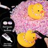 5000pcs 2mm Resin Rhinestones Bulk, Light Pink AB Flatback Round Jelly Rhinestones Bedazzling Non Hotfix Crystal Gems Large Quantity Wholesale for DIY Crafts Clothes Tumblers Face Makeup Manicure view 4