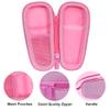 co2CREA Hard Carrying Case Compatible with NgraCoola CLIE 2 1 Sonic Facial Cleansing Brush (Pink) view 3