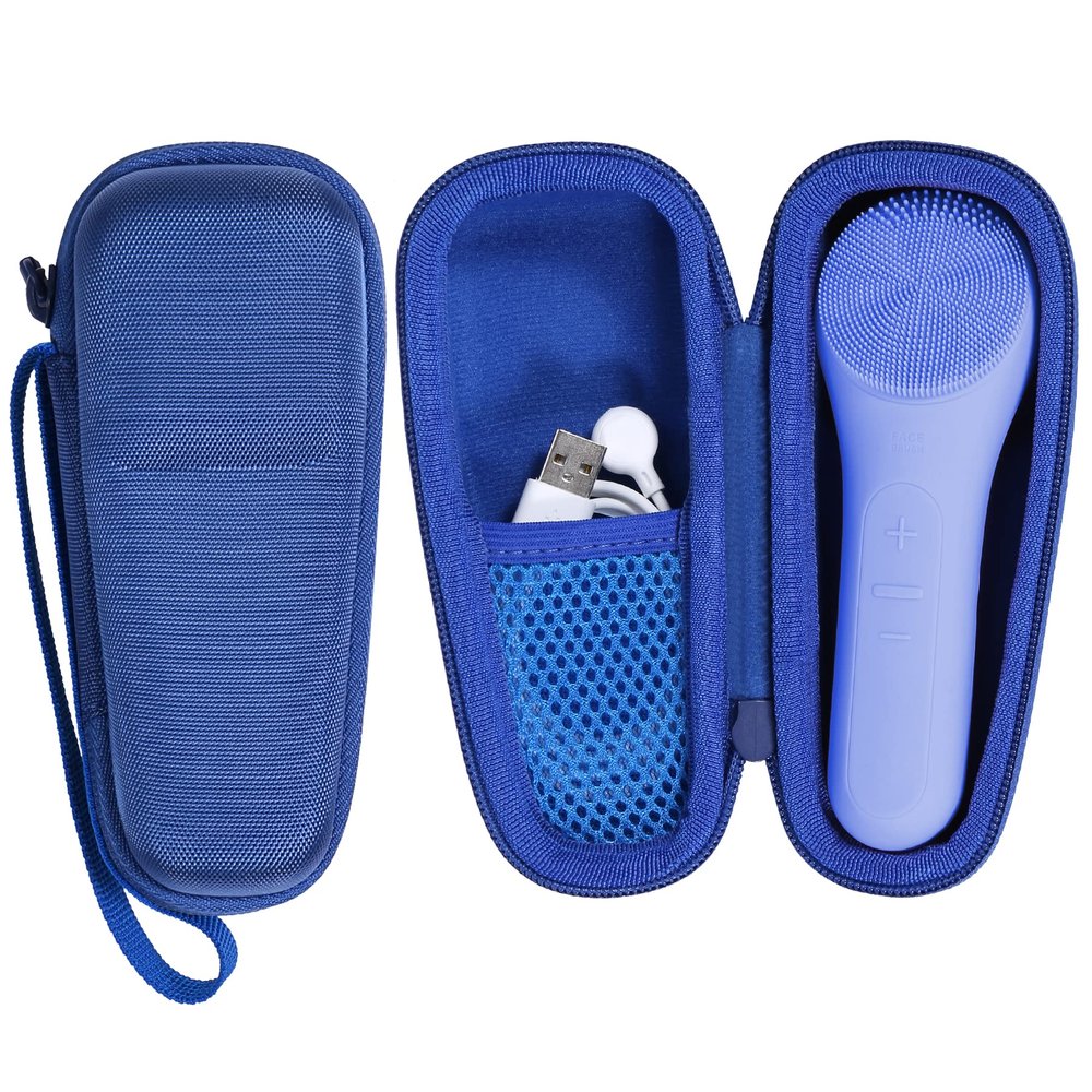 co2CREA Hard Carrying Case Compatible with NgraCoola CLIE 2 1 Sonic Facial Cleansing Brush (Blue)