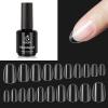 beetles Gel Polish Gelly Tips 500 Pcs Pre Shaped Short Oval Clear Full Cover False Nails Soak Off Easy Home Diy Manicure Extensions with No Wipe Top Coat - Shine Finish and Long Lasting view 1