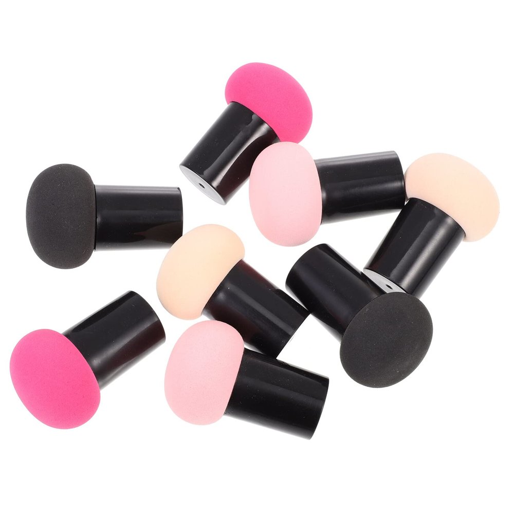 SHERCHPRY 8pcs Mushroom Makeup Blending Sponges for Foundation Dual-use Dry Wet Powder Puff Skin Tone and Gentle Cosmetic Applicators for Home and Salon Use