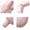 Silk Sleep Eye Masks for Women Soft Eye Cover Eyeshade for Night Sleeping with Elastic Strap Mint view 3
