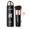 KYDA AirBrush Foundation Spray, Silky Foundation Mist Makeup, Flawless Coverage for Smooth Creamy Nude Finish, Breathable Blendable Lasting Formula-#125 Nude Beige view 1