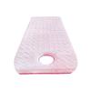 Square/Round/Trapezoidal Head Lash Bed Cushion Memory Foam,Spa Bed Mattress Topper,Plush Pad for Massage Table,with Face Breathing Hole & Elastic Straps,Soft Comfortable,Pink 3cm,R 60x180cm view 1
