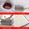 Square/Round/Trapezoidal Head Lash Bed Cushion Memory Foam,Spa Bed Mattress Topper,Plush Pad for Massage Table,with Face Breathing Hole & Elastic Straps,Soft Comfortable,Grey 5cm,R 60x180cm view 2