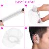 100Pcs Disposable Ear Covers 8Pcs Hairdressing Ear Cover Silicone Hair Dye Earmuffs Ear Protector Ear Caps for Hair Dye Bathing view 3