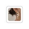 Sttiafay Boho Pearl Drop Earrings Long Pearl Tassel Earrings Gold Cluster Pearl Stud Earrings Bridal Pearl Earrings Wedding Earrings Jewelry for Women view 1
