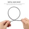 Lurrose 10pcs Unisex Metal Headband Mens Metal Hair Band Spring Wavy Hair Hoop Black Non Hair Bands Outdoor Sports Headbands view 4