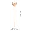 Luxshiny 2pcs Vintage Handmade Chinese Style Hairpins for Women Asian Hair Fork Accessory Wedding Party Daily Life view 2