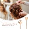 Luxshiny 2pcs Vintage Handmade Chinese Style Hairpins for Women Asian Hair Fork Accessory Wedding Party Daily Life view 3