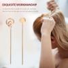Luxshiny 2pcs Vintage Handmade Chinese Style Hairpins for Women Asian Hair Fork Accessory Wedding Party Daily Life view 4