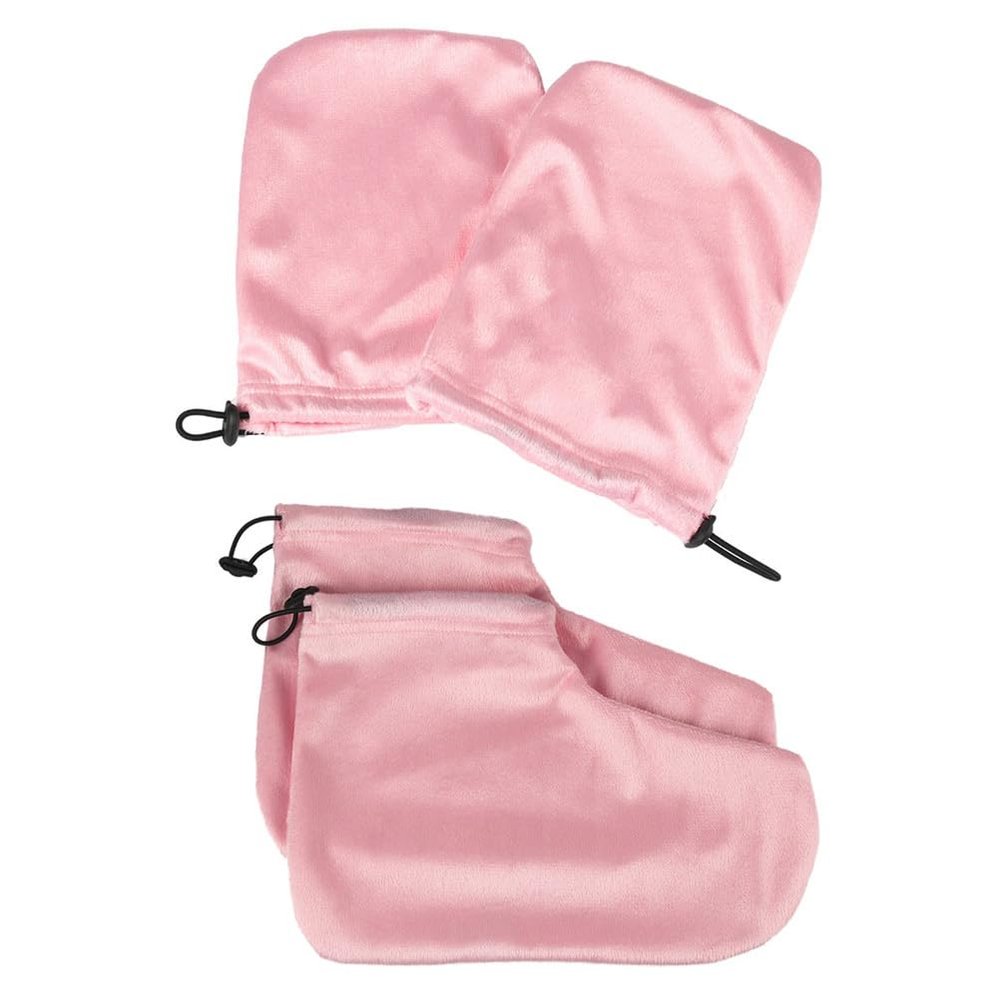 FOMIYES 2pairs Wax Bath Therapy Set Soft Material Paraffin Gloves Foot Covers for Moisturizing Treatments for Spa and Home Use