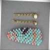 Perfect Hairstyle with Our Hair Accessories - Blue Striped Snap Barrette Set Pearl Crystal Gold Bobby Hair Pins Barrette Fashionable Hair Accessory Hair Jewelry Accessories for Lady Women view 1