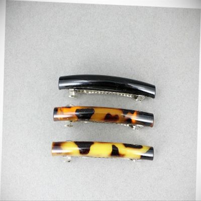 Perfect Hairstyle with Our Hair Accessories - Black Brown Beige Barrette Set 3 Thin Skinny Barrette Hair Clip Accessory 2.5" Fashionable Hair Accessory Hair Jewelry Accessories for Lady Women
