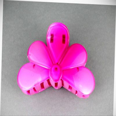 Perfect Hairstyle with Our Hair Accessories - Fuchsia Pink Hair Clip Flower Barrette Jaw Claw Clamp Clip Floral 3.25" Long Fashionable Hair Accessory Hair Jewelry Accessories for Lady Women