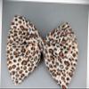 Perfect Hairstyle with Our Hair Accessories - Brown Black Leopard Fabric Big Huge Bow 7" Wide Barrette Hair Gator Clip Fashionable Hair Accessory Hair Jewelry Accessories for Lady Women view 1