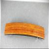 Perfect Hairstyle with Our Hair Accessories - Copper Brown Barrette Wood Grain Pattern Rectangle Hair Clip Accessory 4.25" Fashionable Hair Accessory Hair Jewelry Accessories for Lady Women view 1