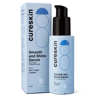 Cureskin Smooth and Shine Hair Serum for Dry Frizzy Hair Women and Men | Helps Reducing Hair Breakage, Frizz and Detangels for Strong, Protected and Shiny Hair, 1.69 Fl Oz (Pack of 1)