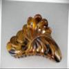 Perfect Hairstyle with Our Hair Accessories - Brown Dk Brown Plastic 4.75" Long Barrette Big Huge Hair Clip Claw Clamp Cutout Fashionable Hair Accessory Hair Jewelry Accessories for Lady Women view 1