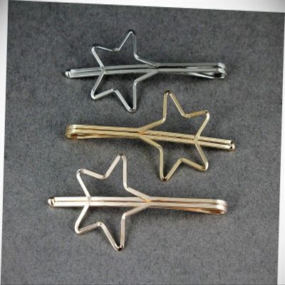 Perfect Hairstyle with Our Hair Accessories - Set 3 Gold Silver Rose Star Bobby Outline Bobbi Pins Clip Barrette Hairpin Fashionable Hair Accessory Hair Jewelry Accessories for Lady Women