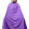 King Midas Bandana Barber Cape Waterproof, Hair Resistant, Adjustable Neck Closure, Fits All (Purple Cape) view 3