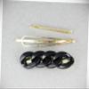 Perfect Hairstyle with Our Hair Accessories - Black Chain Link Hair Clip Tortoise Oval Link Gold Barrette Alligator Claw 2.25" Fashionable Hair Accessory Hair Jewelry Accessories for Lady Women view 1