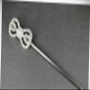Perfect Hairstyle with Our Hair Accessories - White Hair Stick Crystal Faux Pearl Chop Stick Accessory Pick Pin 7 1/8" Long Fashionable Hair Accessory Hair Jewelry Accessories for Lady Women view 1