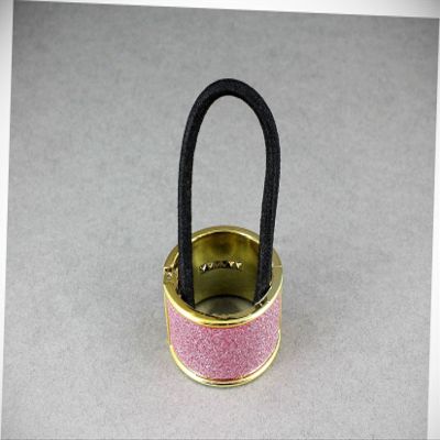 Perfect Hairstyle with Our Hair Accessories - Pink Ponytail Holder Cuff Hinged Glitter Gold Hair Tie Pony Tail Circle Fashionable Hair Accessory Hair Jewelry Accessories for Lady Women