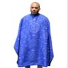 Bandana Barber Cape  Waterproof Barber Salon Cape, Hair Resistant Barber Cape for Men, Adjustable Neck Closure, Fits All (Blue) view 1