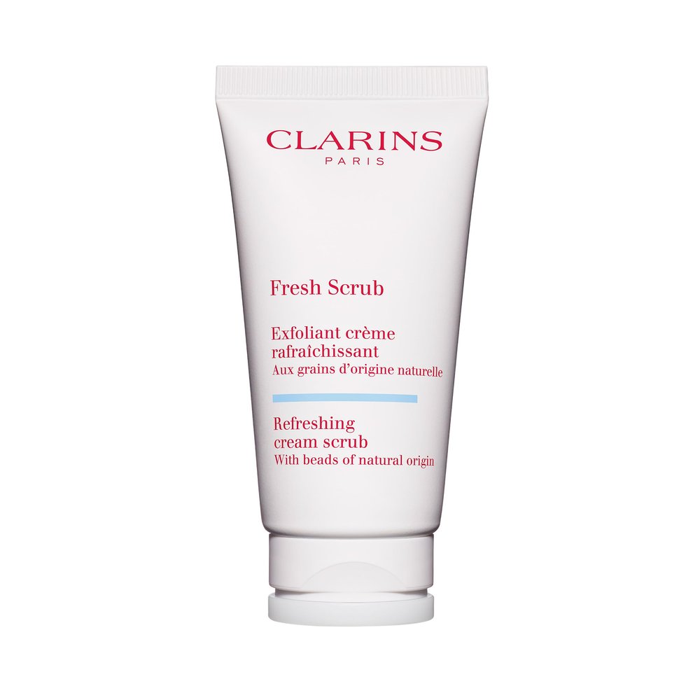 Clarins Fresh Scrub | Award-Winning | Refreshing, Cream-Gel Face Scrub With Natural Beads | Gently Exfoliates, Refreshes and Hydrates | Paraben-Free | SLS -Free | Mineral Oil Free | All Skin Types