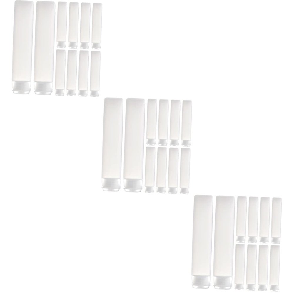 Beaupretty 30pcs Travel Squeeze Lotion Dispensers Refillable Cosmetic Containers for Creams Shampoos and Lotions for Toiletries and Daily Use