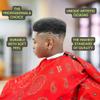 Bandana Barber Cape  Waterproof Barber Salon Cape, Hair Resistant Barber Cape for Men, Adjustable Neck Closure, Fits All (Red) view 2